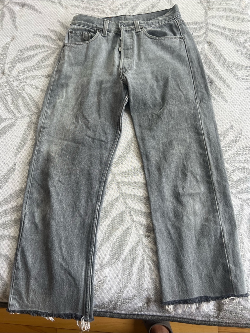 Vintage Levi's Womens Bootcut Jeans in Washed Gray